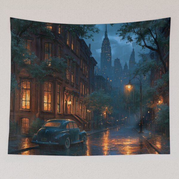 Item preview, Rainy New York Street At Night designed and sold by Rtymer.