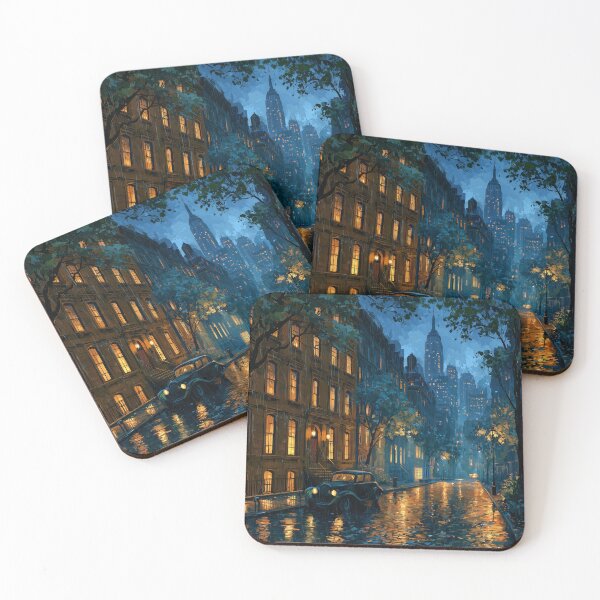 Item preview, Rainy New York Street At Night designed and sold by Rtymer.