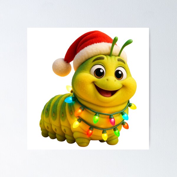 Item preview, Christmas Corn Earworm Caterpillar designed and sold by Sillytoe.