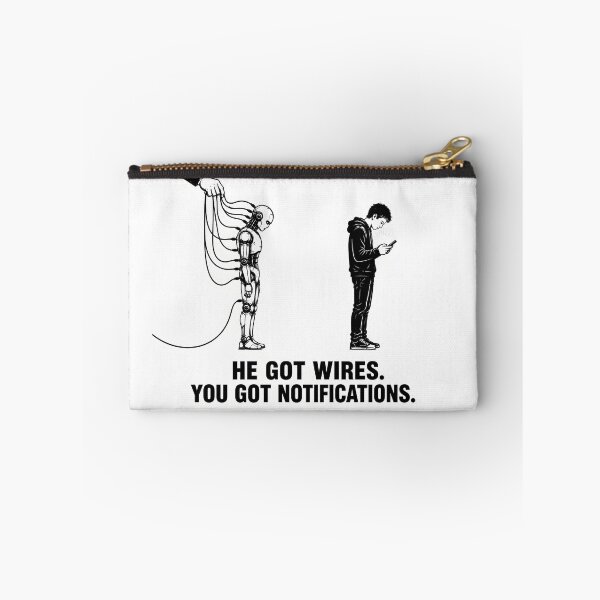 Item preview, He Got Wires. You Got Notifications designed and sold by Beyond The Flag Art.