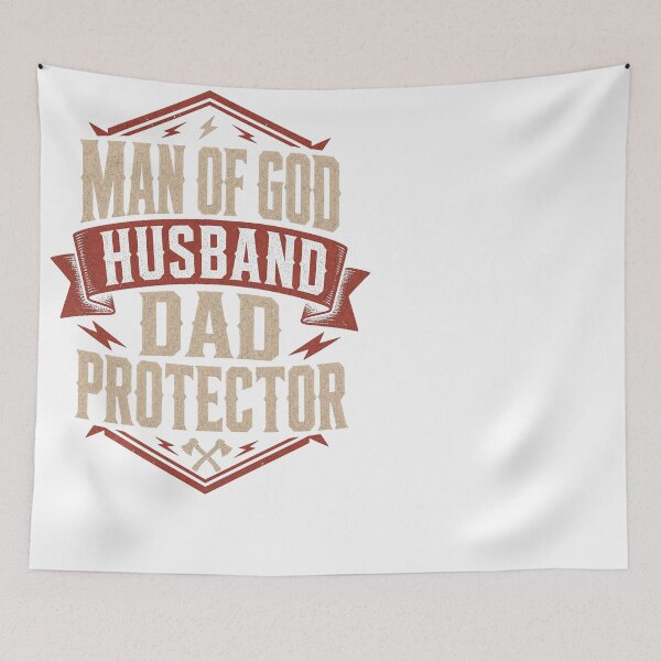 Item preview, Man of God Husband Dad Protector Christian Man designed and sold by JMDesignHub.