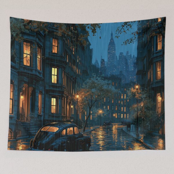 Item preview, Rainy New York Street At Night designed and sold by Rtymer.