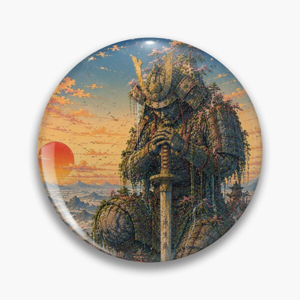 Item preview, The Eternal Samurai | Giant Guardian Above the Clouds | Japanese Fantasy Ukiyo-e Art designed and sold by Substance_life.