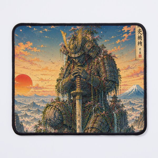 Item preview, The Eternal Samurai | Giant Guardian Above the Clouds | Japanese Fantasy Ukiyo-e Art designed and sold by Substance_life.