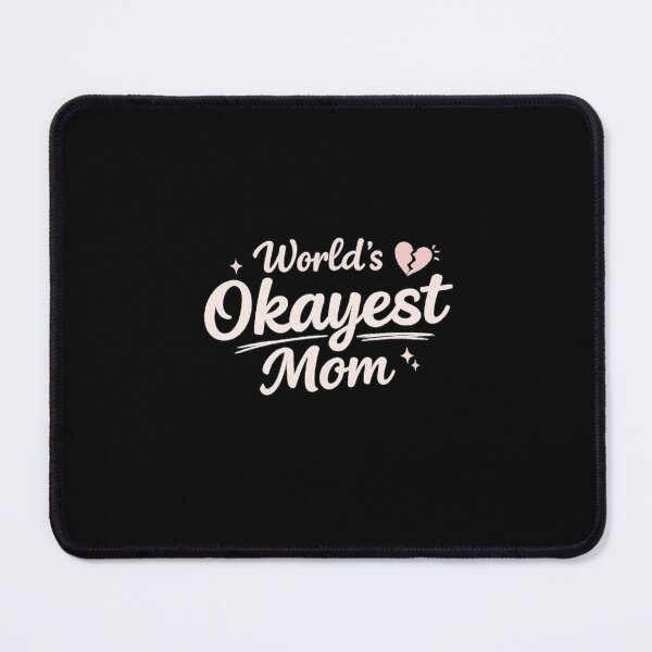 Item preview, World's Okayest Mom Funny Mother's Day Minimal Typography T-Shirt Gift designed and sold by Line-Mood1⭐️⭐️⭐️⭐️⭐️.