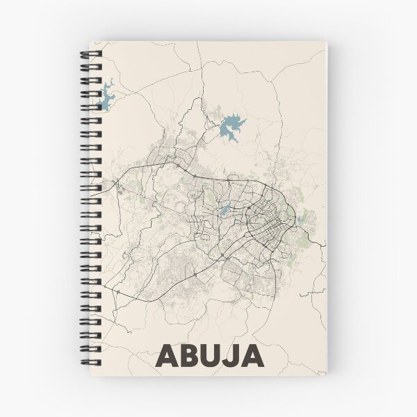 Item preview, Abuja Map designed and sold by MapsNerd.