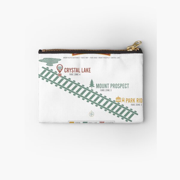 Item preview, Metra UP‑NW line map showing Crystal Lake route designed and sold by Rue Market.