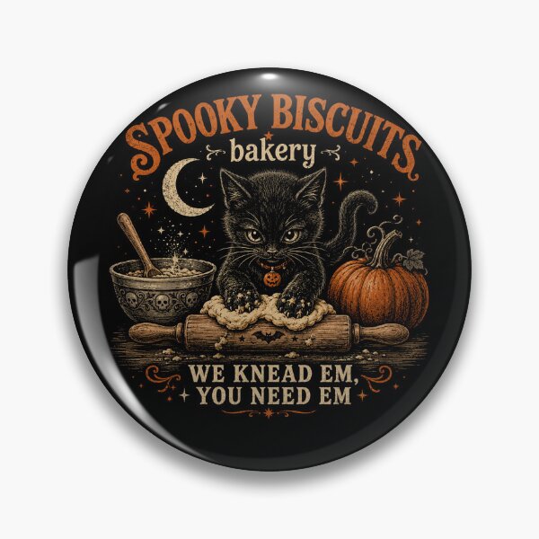 Item preview, Retro Funny Spooky Biscuits Club Cat Lovers Pastry Halloween designed and sold by will freed18.