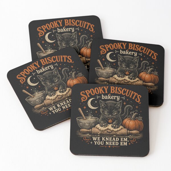 Item preview, Retro Funny Spooky Biscuits Club Cat Lovers Pastry Halloween designed and sold by will freed18.