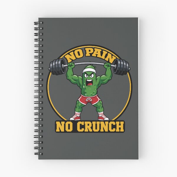 Item preview, No Pain No Crunch Funny Gym Pickle designed and sold by DigitalGlade.