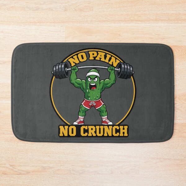 Item preview, No Pain No Crunch Funny Gym Pickle designed and sold by DigitalGlade.
