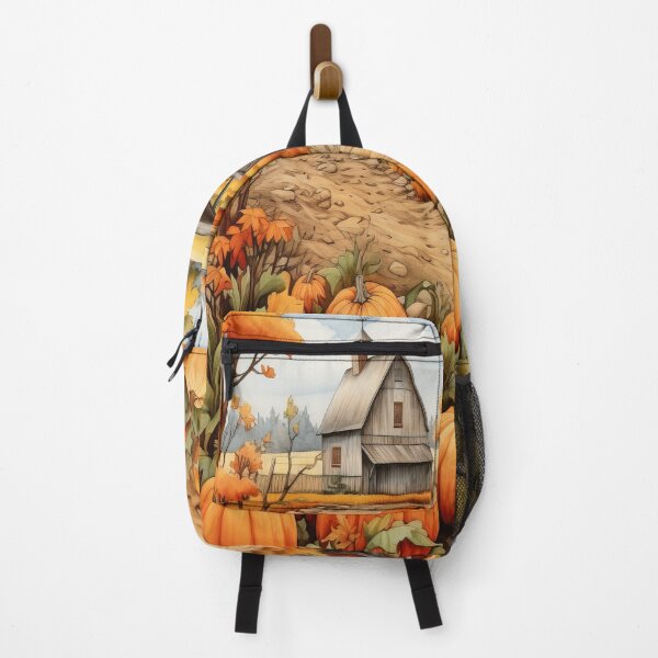 Item preview, Pumpkin Harvest Fall Farm Print | Autumn Farmhouse Wall Art | Fall Season Poster designed and sold by DigitalChickHub.
