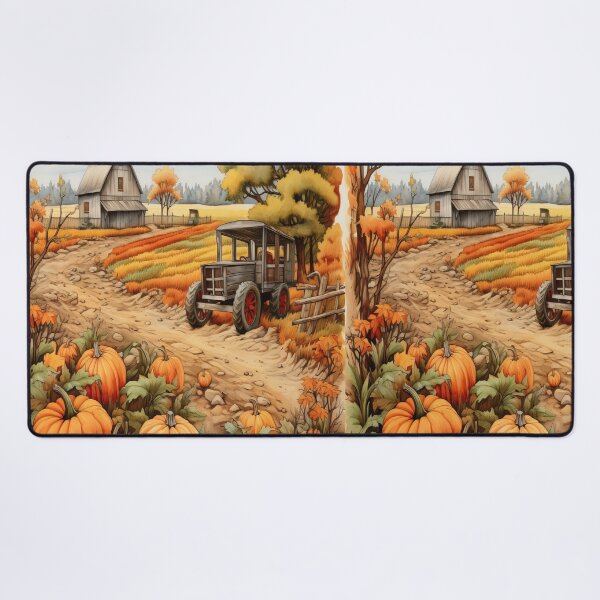 Item preview, Pumpkin Harvest Fall Farm Print | Autumn Farmhouse Wall Art | Fall Season Poster designed and sold by DigitalChickHub.