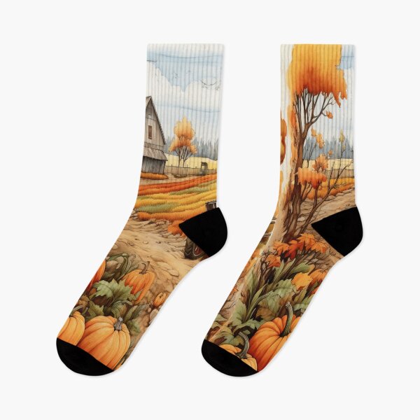 Item preview, Pumpkin Harvest Fall Farm Print | Autumn Farmhouse Wall Art | Fall Season Poster designed and sold by DigitalChickHub.