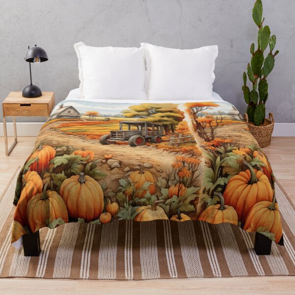 Item preview, Pumpkin Harvest Fall Farm Print | Autumn Farmhouse Wall Art | Fall Season Poster designed and sold by DigitalChickHub.