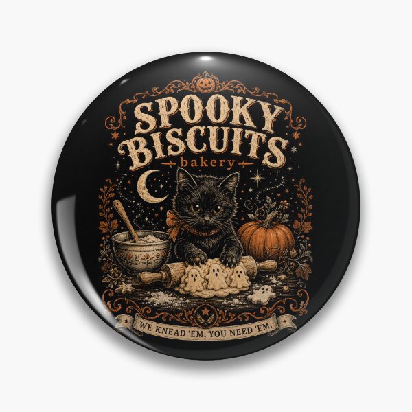 Item preview, Funny Spooky Biscuits Club Cat Lovers Pastry Halloween designed and sold by will freed18.