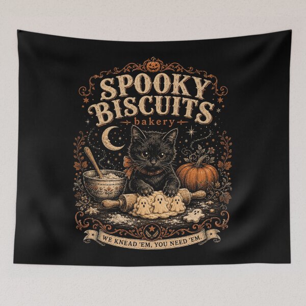 Item preview, Funny Spooky Biscuits Club Cat Lovers Pastry Halloween designed and sold by will freed18.