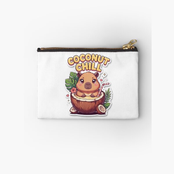 Item preview, Coconut Chill Capybara T-Shirt – Cute Kawaii Tropical Summer Animal Gift for Capybara Lovers & Cozy Girls designed and sold by GemBob Creations.