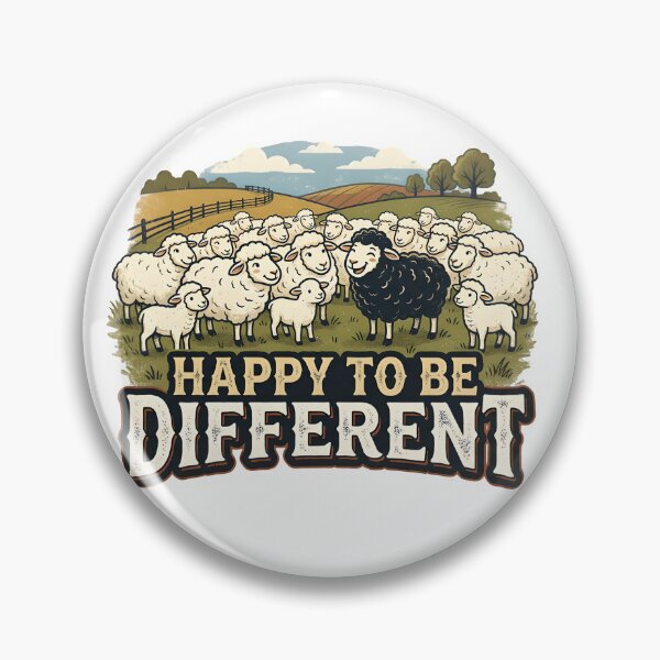 Item preview, Happy to be different - Black sheep designed and sold by ParadoxParadox.