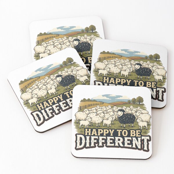 Item preview, Happy to be different - Black sheep designed and sold by ParadoxParadox.