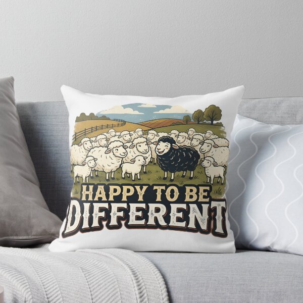 Item preview, Happy to be different - Black sheep designed and sold by ParadoxParadox.