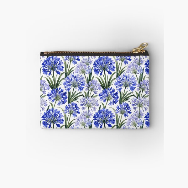 Item preview, Agapanthus Blue Globe Watercolor Seamless Floral Pattern designed and sold by Inkworksbyshery.