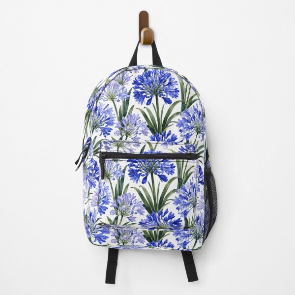 Item preview, Agapanthus Blue Globe Watercolor Seamless Floral Pattern designed and sold by Inkworksbyshery.