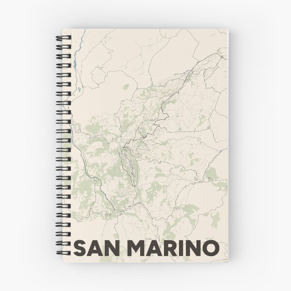 Item preview, San Marino Map designed and sold by MapsNerd.
