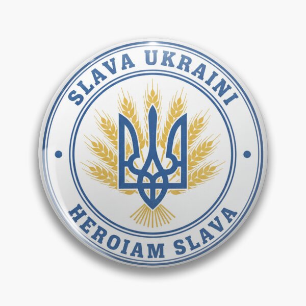 Item preview, Slava Ukraini Ukrainian Trident Wheat Seal - Heroiam Slava Tryzub designed and sold by john00ivy.