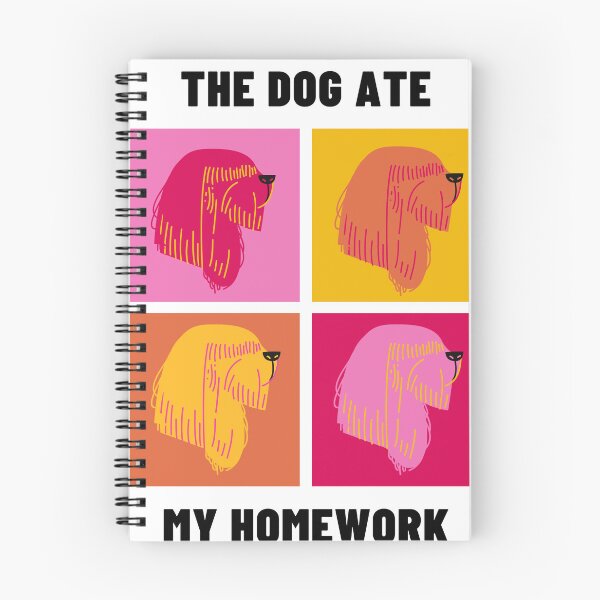 Item preview, The dog ate my homework funny gift for dog lovers designed and sold by BrooklynRhodes.