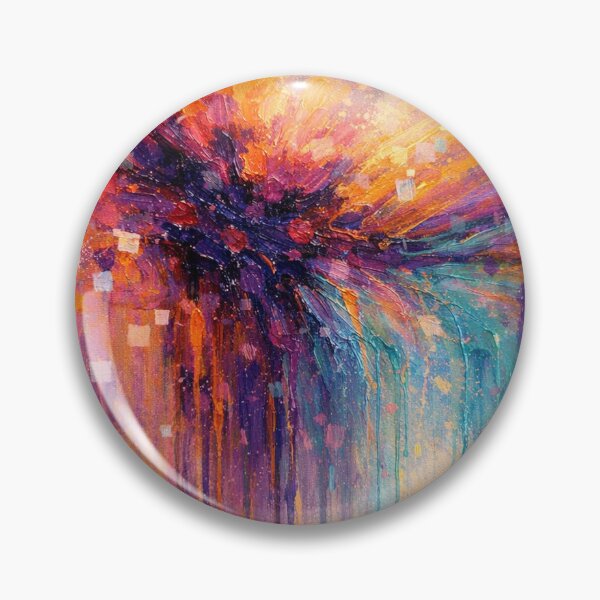 Item preview, Dripping Color Contemporary Abstract Art Print Purple & Orange Modern Design designed and sold by Joey Santiago.