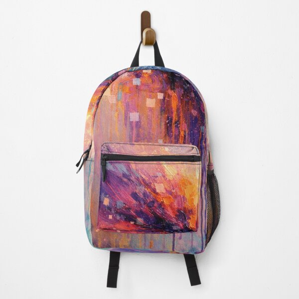 Item preview, Dripping Color Contemporary Abstract Art Print Purple & Orange Modern Design designed and sold by Joey Santiago.