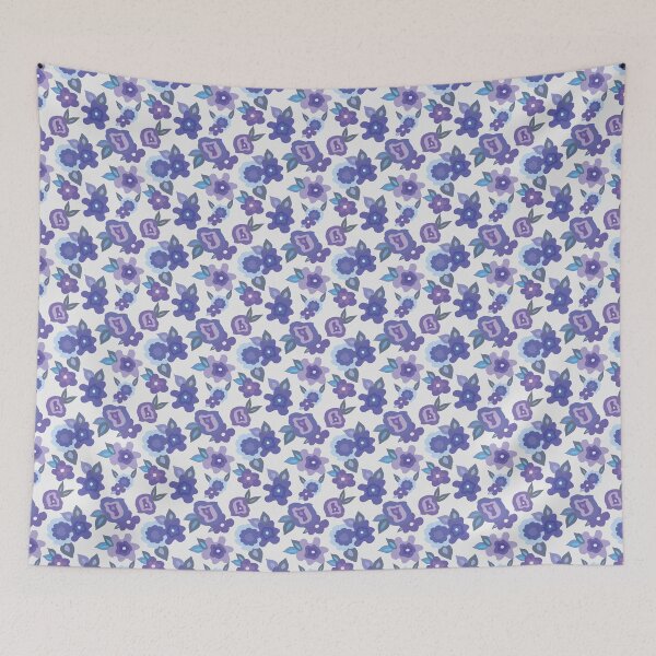 Item preview, Purple and  Blue Posies designed and sold by Nana Dancer Designs.