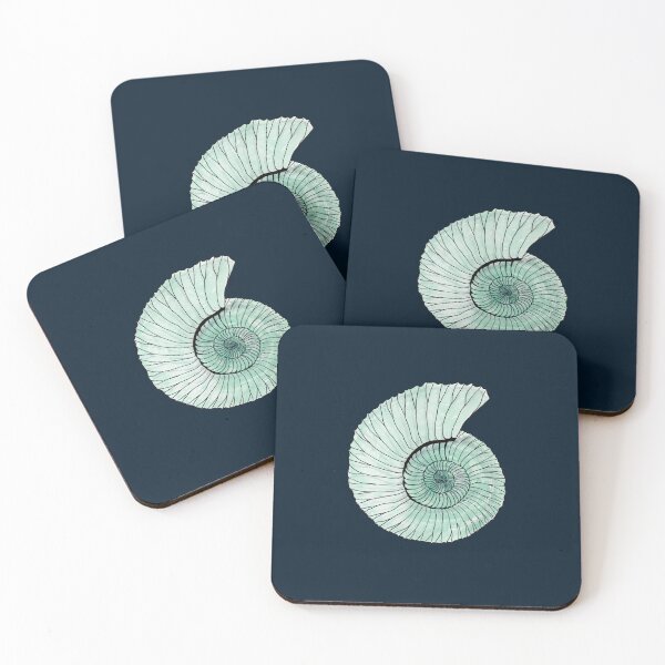 Item preview,  Blue Noir Ammonite  designed and sold by Piret Victoria Ribas.
