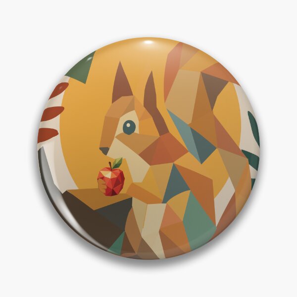 Item preview, Low-Poly Squirrel Wall Art designed and sold by MahnoorDesigns.