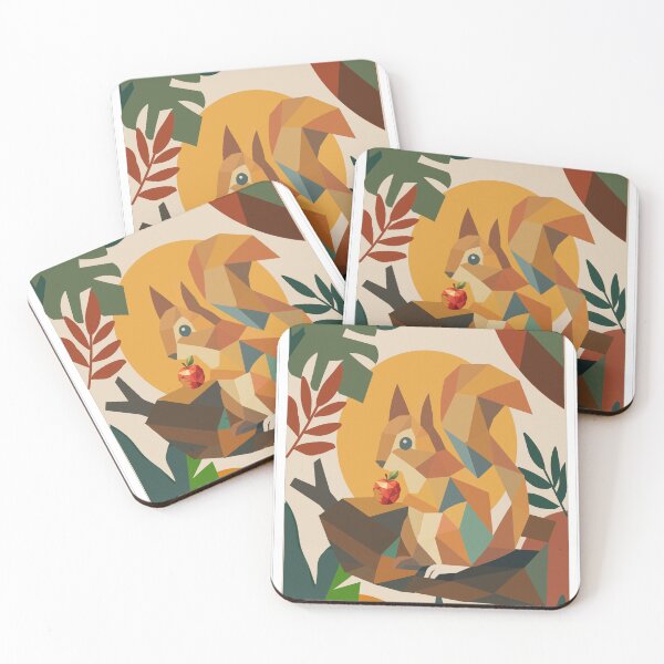 Item preview, Low-Poly Squirrel Wall Art designed and sold by MahnoorDesigns.