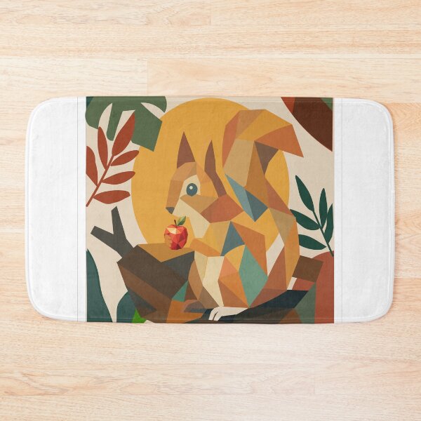 Item preview, Low-Poly Squirrel Wall Art designed and sold by MahnoorDesigns.