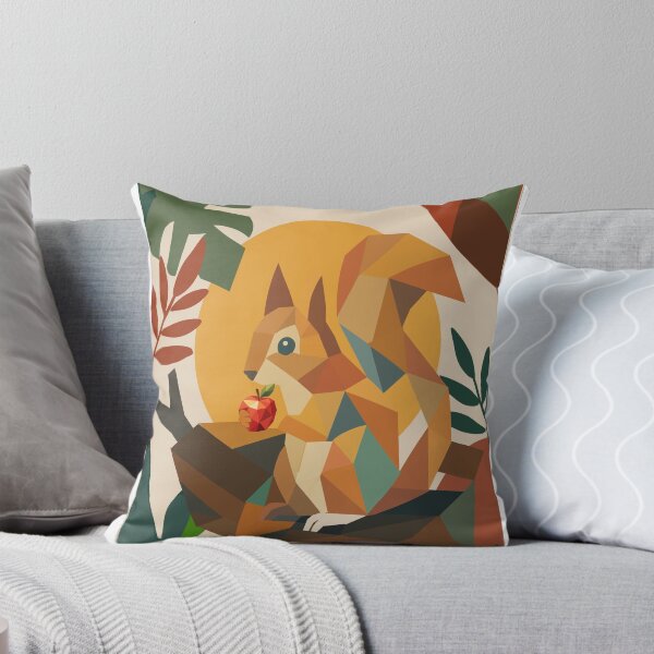 Item preview, Low-Poly Squirrel Wall Art designed and sold by MahnoorDesigns.