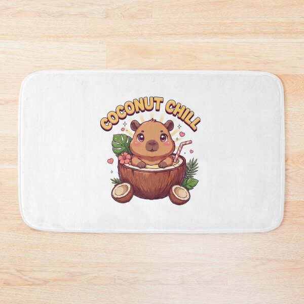 Item preview, Coconut Chill Capybara T-Shirt – Cute Kawaii Tropical Summer Animal Gift for Capybara Lovers, Beach Lovers & Cozy Girls designed and sold by GemBob Creations.
