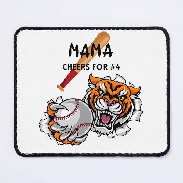 Item preview, Baseball Shirt. Baseball Mama Cheering.  Tiger Cheering for Baseball.  Gift for a Baseball Parent, Baseball Mom.   designed and sold by ShrimpAndGrits.