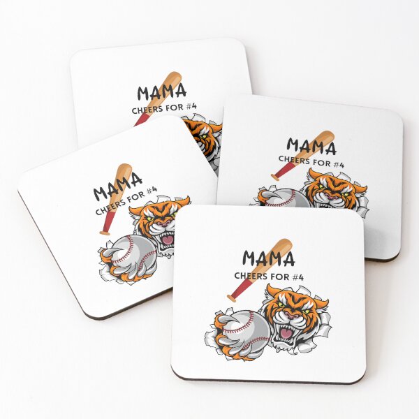 Item preview, Baseball Shirt. Baseball Mama Cheering.  Tiger Cheering for Baseball.  Gift for a Baseball Parent, Baseball Mom.   designed and sold by ShrimpAndGrits.