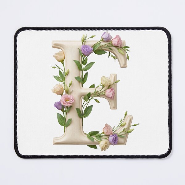 Item preview, Botanical Floral Letter E Monogram designed and sold by Helenaphotoart.