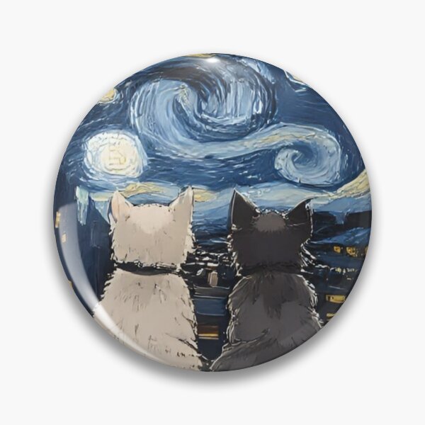 Item preview, Cat Paint With Night and Moon designed and sold by CherryStuff.