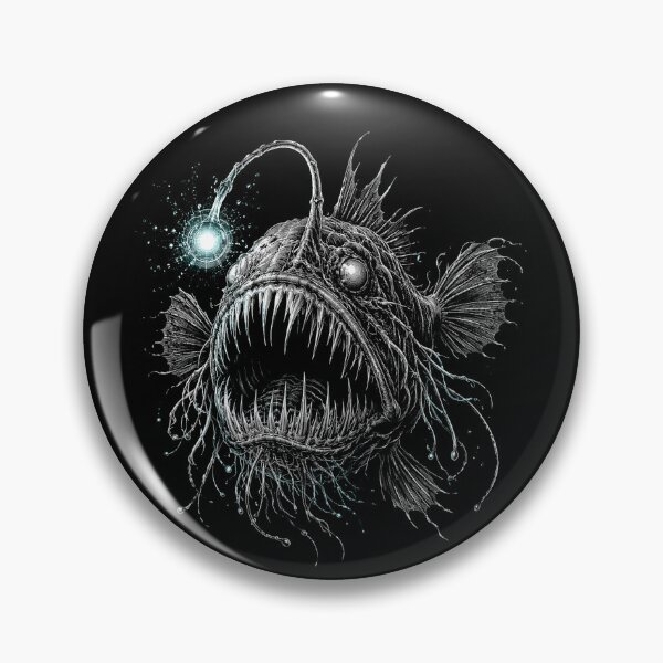 Item preview, Deep Sea Anglerfish Bioluminescent Glow Art designed and sold by will freed18.