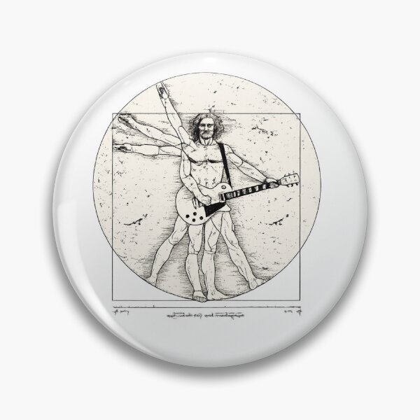 Item preview, Vitruvian Guitarist Shirt | Renaissance Rock Musician Graphic Tee designed and sold by GarnerSupplyCo.