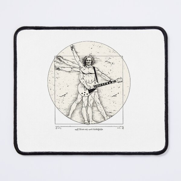 Item preview, Vitruvian Guitarist Shirt | Renaissance Rock Musician Graphic Tee designed and sold by GarnerSupplyCo.