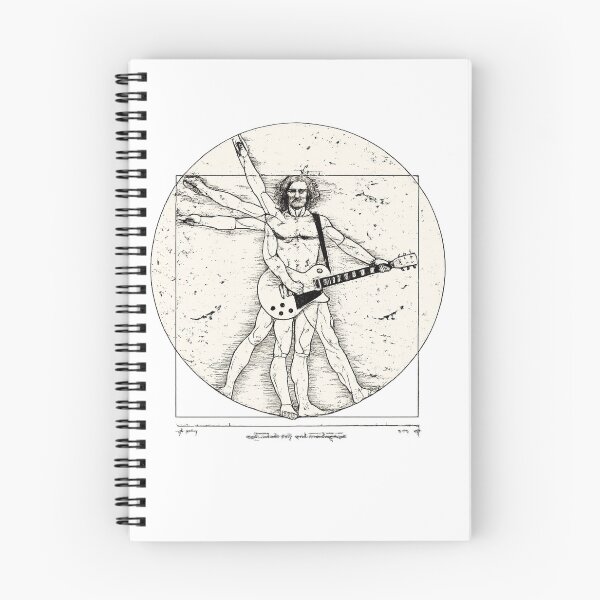 Item preview, Vitruvian Guitarist Shirt | Renaissance Rock Musician Graphic Tee designed and sold by GarnerSupplyCo.