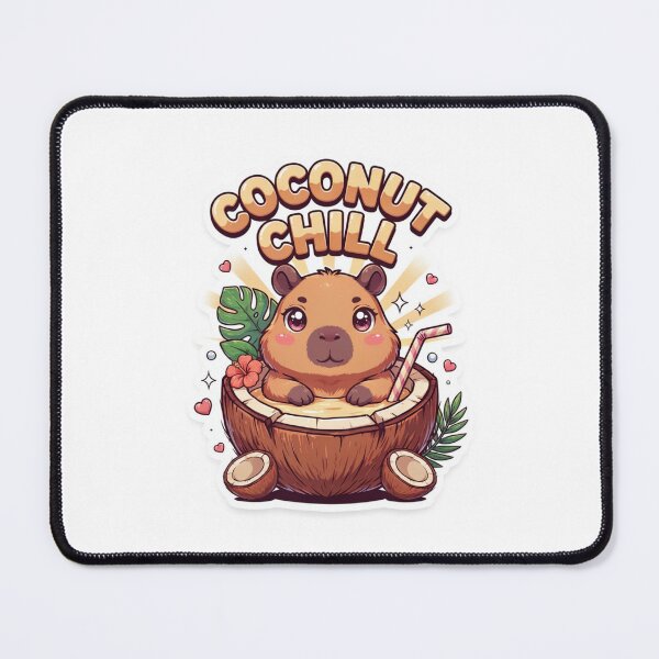 Item preview, Coconut Chill Capybara T-Shirt – Cute Kawaii Tropical Summer Animal Gift for Capybara Lovers, Beach Lovers & Cozy Girls designed and sold by GemBob Creations.