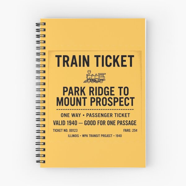 Item preview, Train ticket from Park Ridge to Mount Prospect designed and sold by Rue Market.