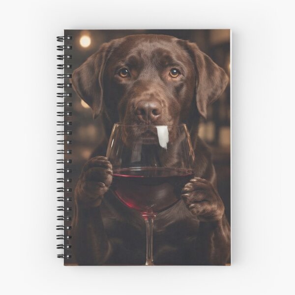 Item preview, Funny Wine Dog | Chocolate Labrador Drinking Red Wine | Labrador Retriever Lover | Wine Lover Gift designed and sold by MS Pod Studio.